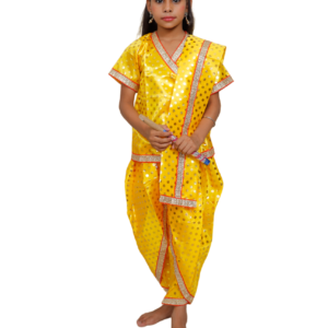 krishna costume gol bindi print cotton for Baby Boy Kids Set of 10 Kanha Janmasthmi Costume for Kids